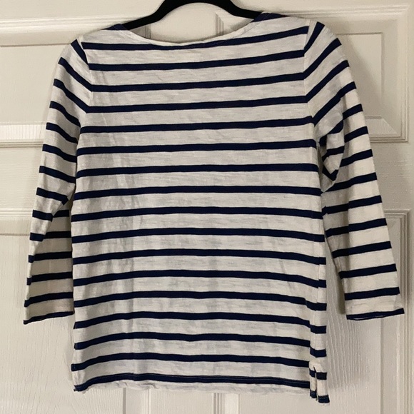 Old Navy-Navy/White Striped Shirt - Picture 2 of 4